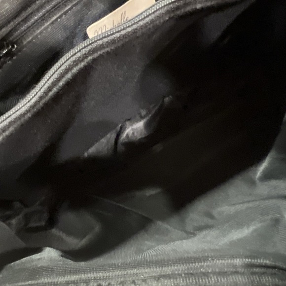 Y2K Michelle Genuine Leather Metallic Handbag Gold Bronze Copper Italian Purse - Picture 10 of 16